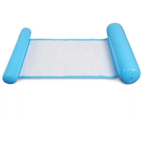 Hamaca de natación multiusos azul, flotador inflable 4 en 1 para piscina, hamaca flotante, hamaca acuática, hamaca de natación ultraligera, plegable y portátil.