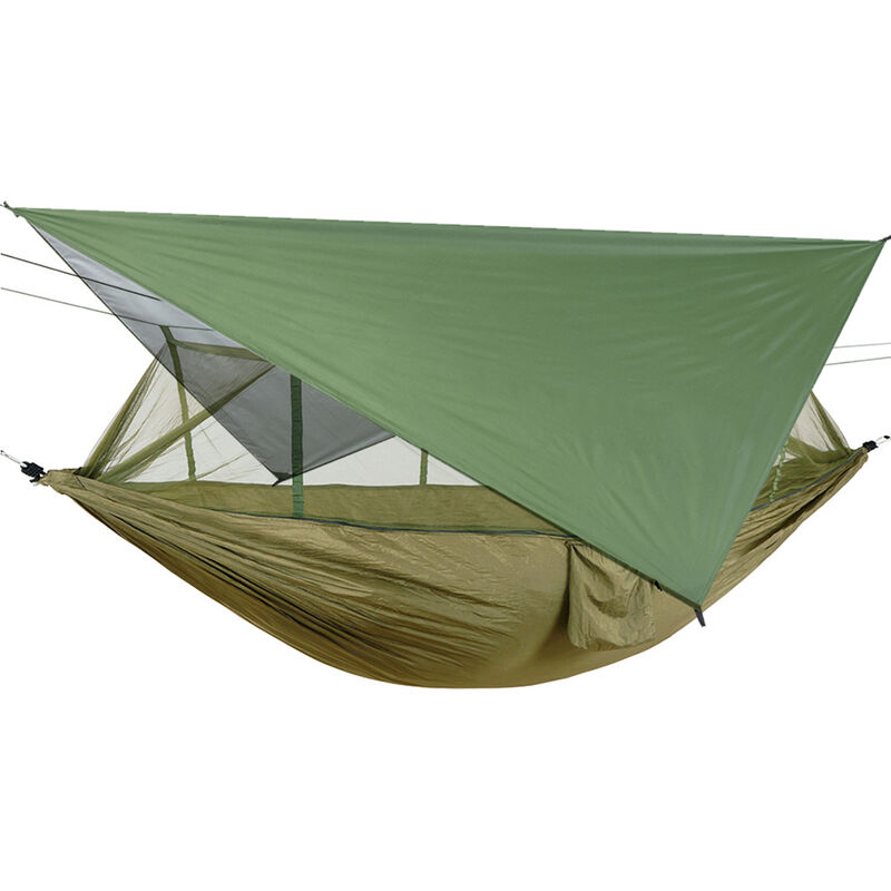 

Asupermall - Hamaca de red repelente de mosquitos con toldo impermeable para acampar al aire libre, viajes, senderismo, playa, suministros, 2#