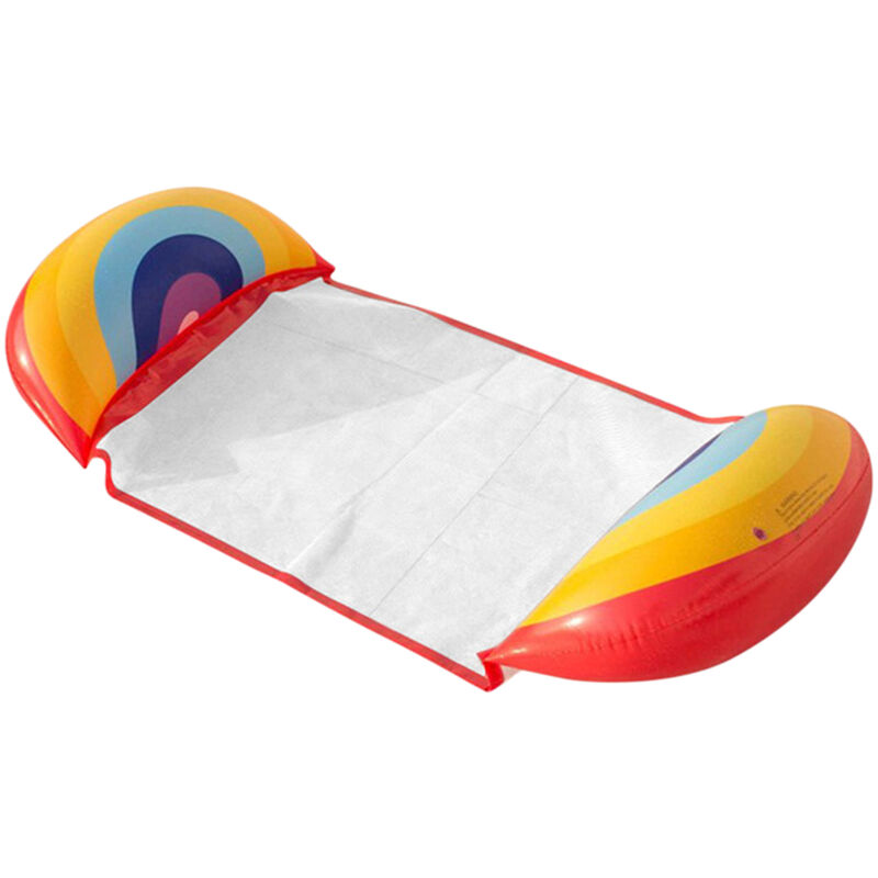 

Piscina Flotador Hamaca Piscina de verano inflable Cama flotante Silla tumbona, arcoiris