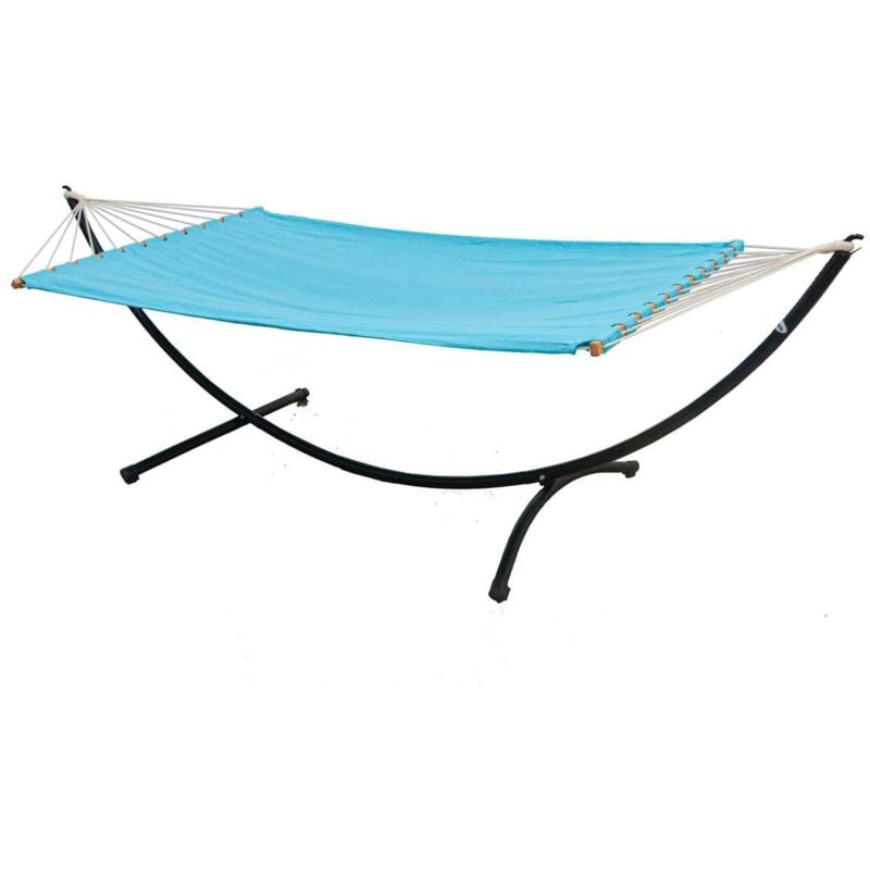 

Amanka - Hamaca Doble con Soporte 200x120 cm Estructura Metálica para Exteriores Marco