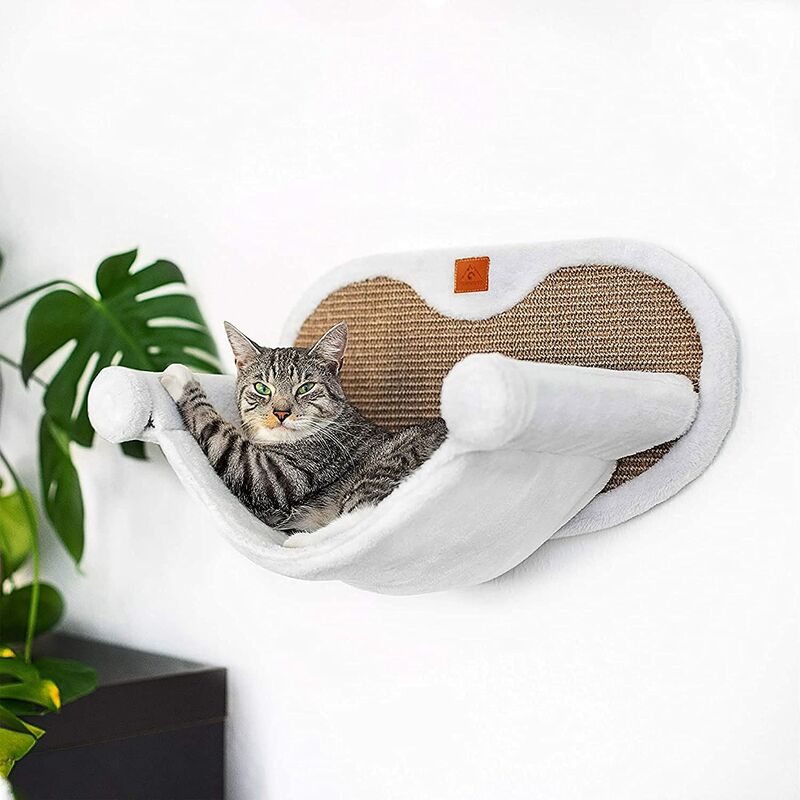 Hamaca estable para gatos con soporte de pared para gatos