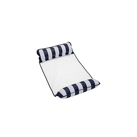 Hamaca flotante inflable multiusos 4 en 1 para piscina con red, portátil e ideal para viajes y piscina.