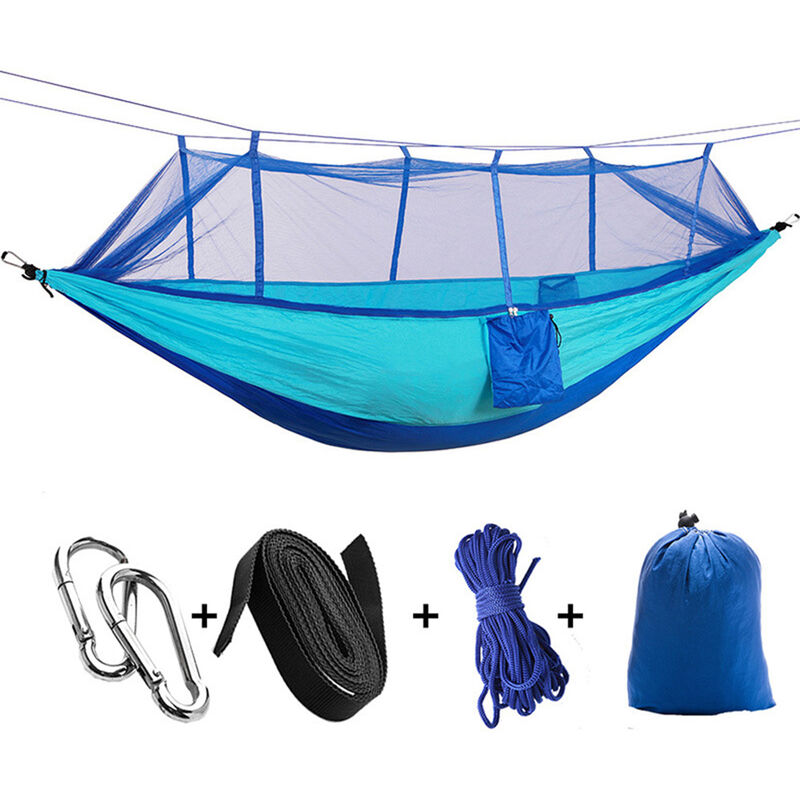 

Hamaca para acampar al aire libre, tienda de campana de nailon ultraligera, con mosquitera,8 #, 260 * 140 CM