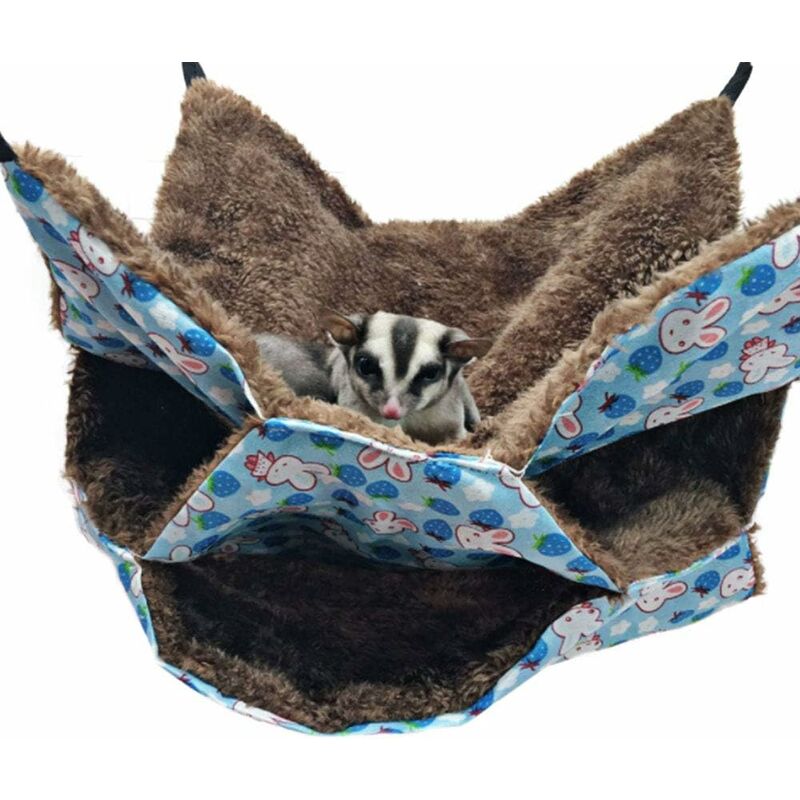 

Abcrital - Hamaca para mascotas pequeñas - Hamaca para rata, conejillo de indias, conejillo de indias, túnel acogedor, cueva para animales pequeños