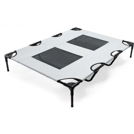 Hamaca para perros y gatos Portátil Outdoor Gris XL 122x93x20cm hasta 30kg Cama mascotas Animales