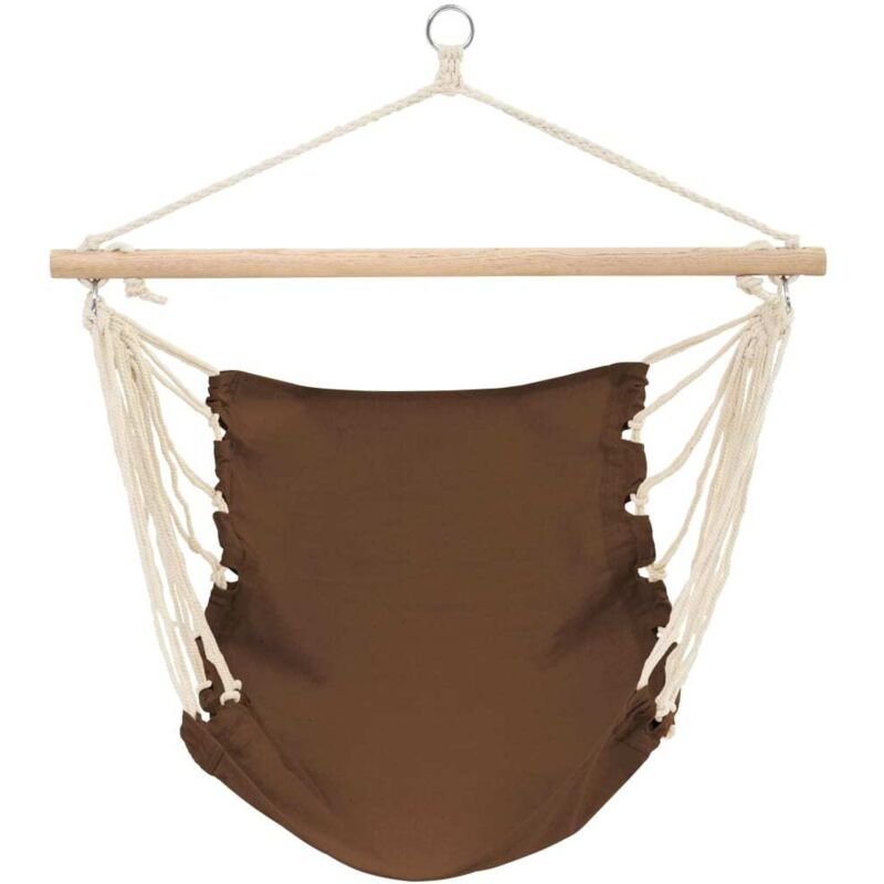 

Vidaxl - Hamaca Silla 100 x 80 cm Algodón Marrón - Marrón