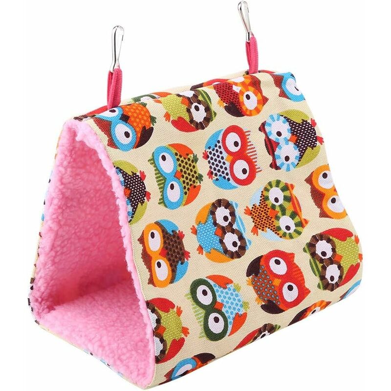 

Hamaca triangular suave para nido de pájaro, hamaca cálida y suave, jaula para pájaros, jaula para pájaros, juguete para mascotas