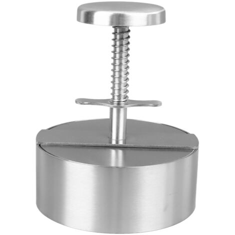 Hamburgerpresse aus Edelstahl (304), 10 cm Durchmesser, für perfekte Hamburger-Patties