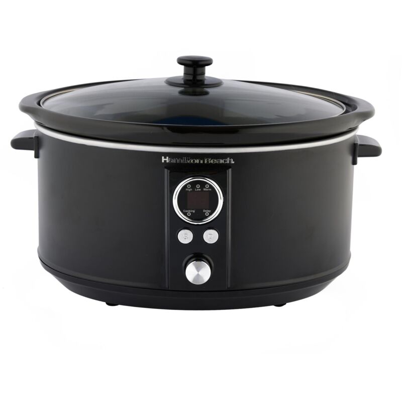 Digital Oval Slow Cooker 6.5L Black - Hamilton Beach