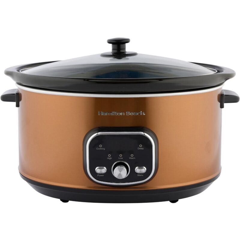 Digital Oval Slow Cooker 6.5L Copper - Hamilton Beach
