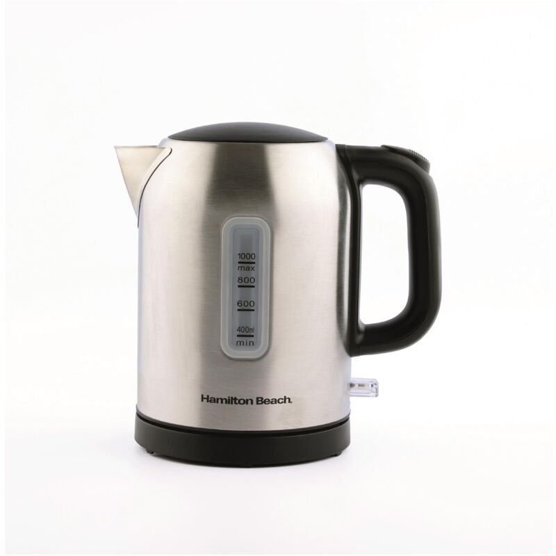 Electric Kettle Compact 1L Brushed - Hamilton Beach