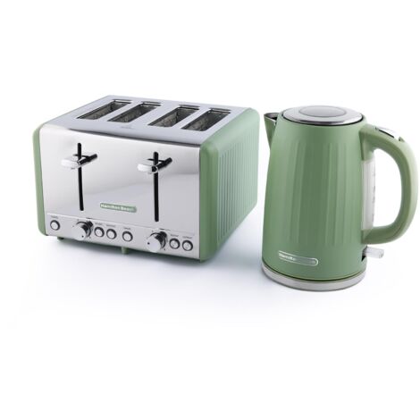 Hamilton Beach Kettle & Toaster Set Harmony Collection Matcha