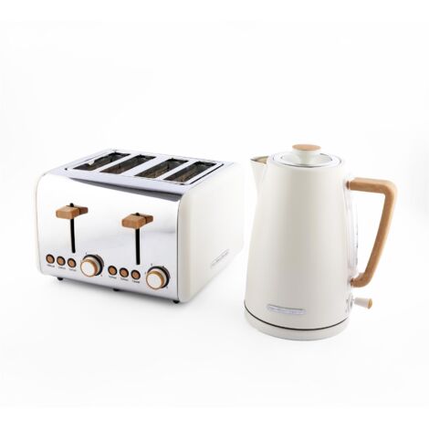 Hamilton Beach Kettle & Toaster Set Scandi Collection Matte Cream