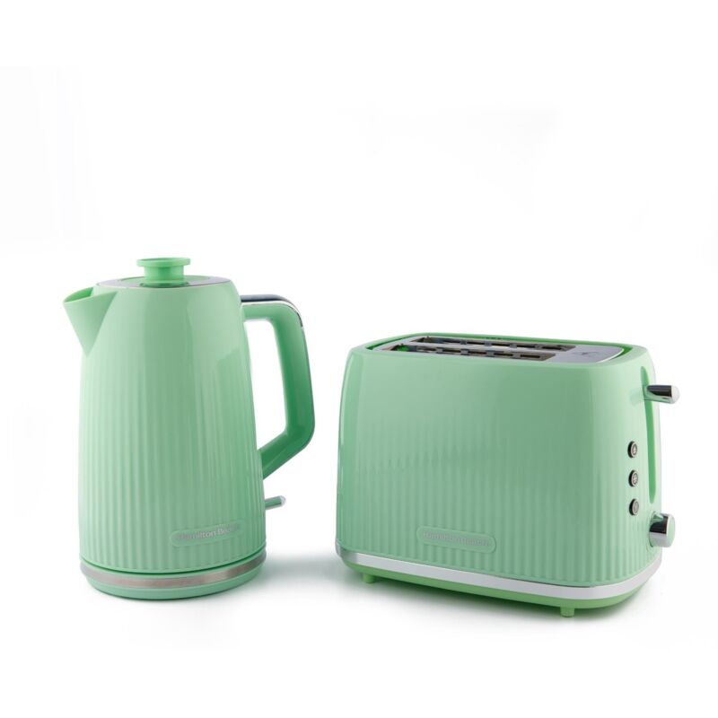 HAMILTON BEACH Miami HBMIAM Jug Kettle & 2-Slice Toaster Bundle - Mojito Mint
