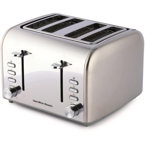 Hamilton Beach Rise 4 Slice Brushed & Polished Stainless Steel Toaster