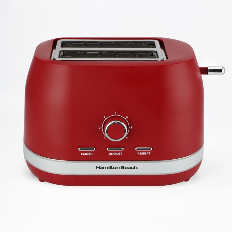 Toaster 2 Slice Ella 800W Matte Red - Hamilton Beach