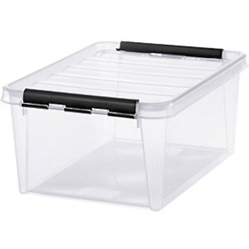 Hammarplast 3508390 Smartstore Classic Box, 14 Litros, 400mmx 300mmx 190mm, Transparente, Paquete De 10