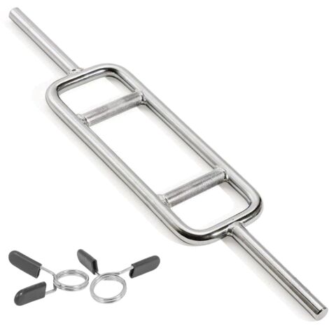 Hammer Curl Barbell Bar – Heavy-Duty Chrome Steel, 120KG