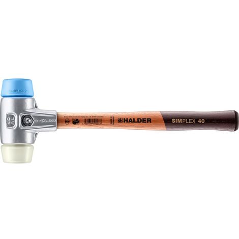 Hammer HALDER SIMPLEX TPE weich / Nylon mit Aluminiumgehäuse und Holzstiel - D=40 mm - 3118.040