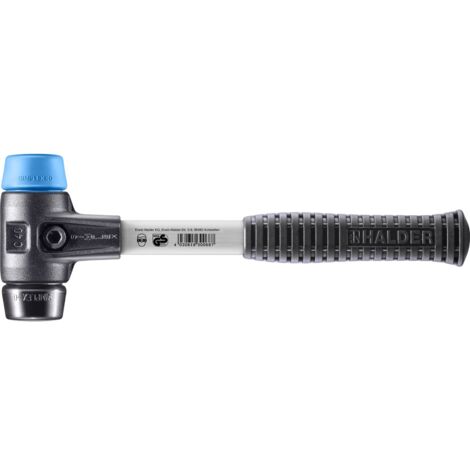 Hammer HALDER SIMPLEX TPE weich / Weichmetall mit verstärktem Tempergussgehäuse und Glasfaserstiel - D=40 mm - 3712.040