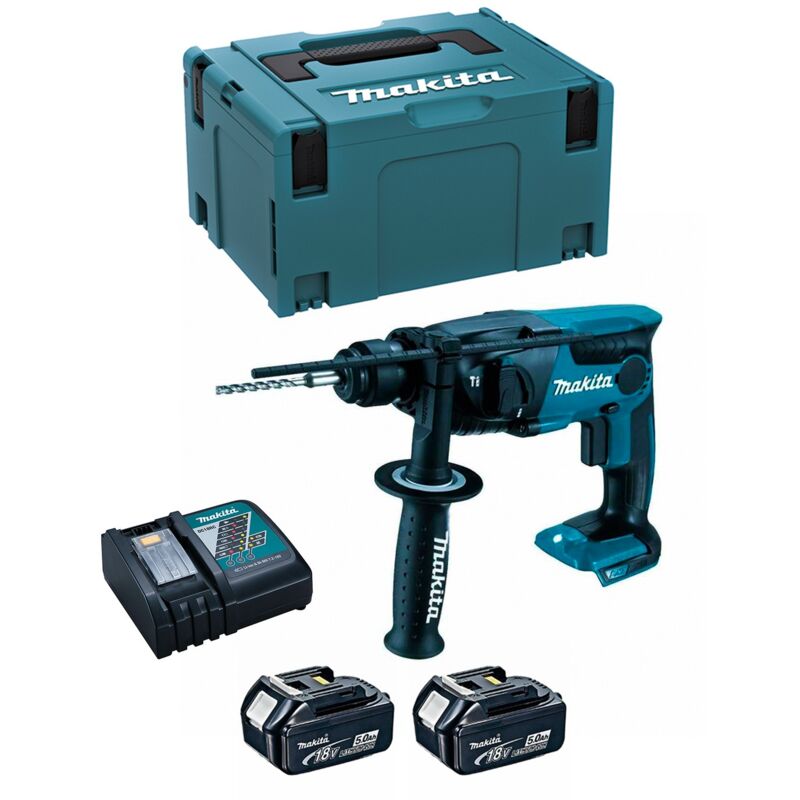 Makita - Hammer DHR165RTJ (2 x 5,0 Ah + DC18RC + makpac 3)