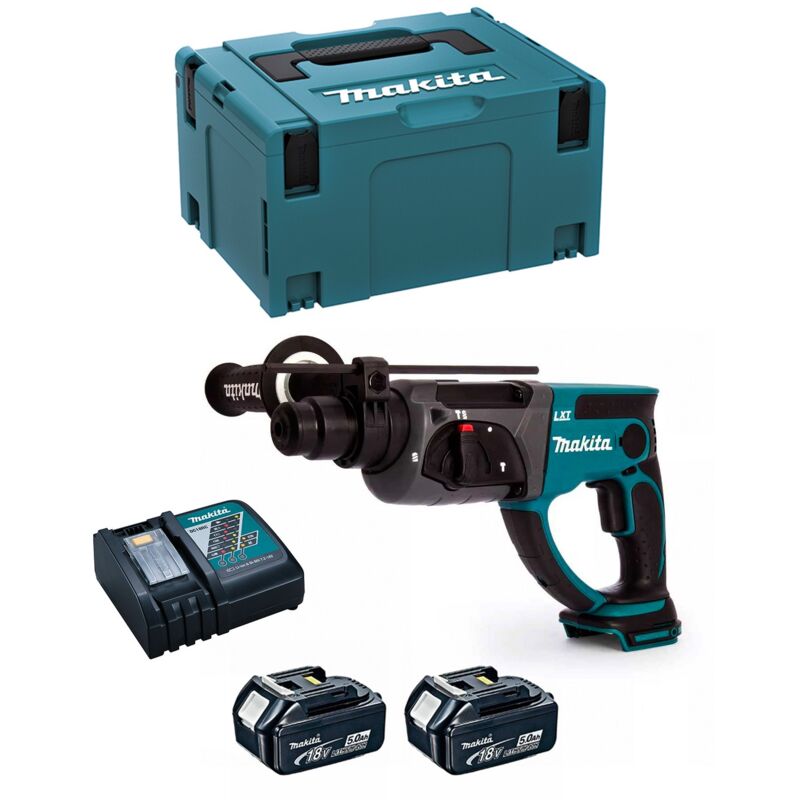 Makita - Hammer DHR202RTJ (2 x 5,0 Ah + DC18RC + makpac 3)