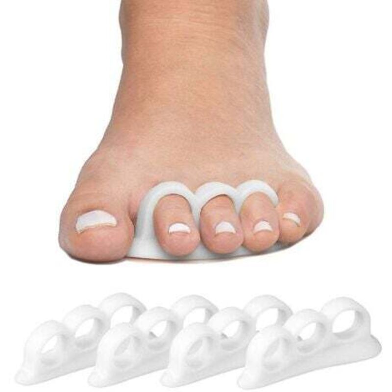 - Hammer toe straightener and orthotics, soft Gel splint, reduces foot pain and prevents overlapping, 4 pieces, TRIMEC