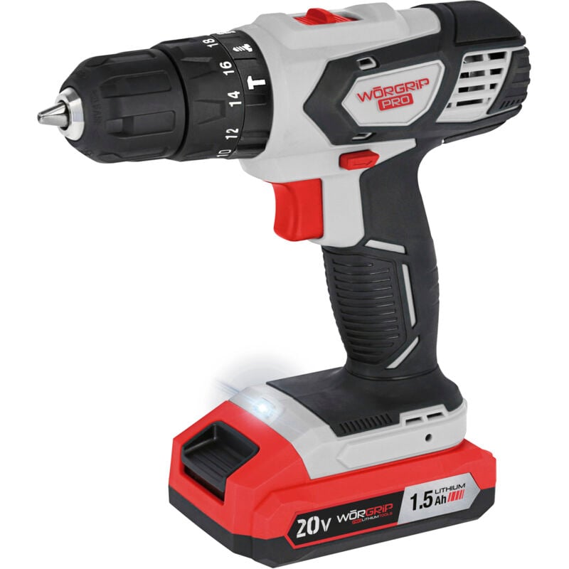 Worgrip - Wōrgrip Bohrhammer 20 v Akku 1,5 Ah