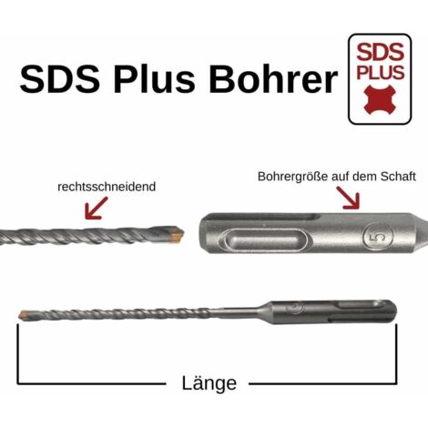 Hammerbohrer SDS Plus, 10mm, 600mm, 4 Schneider, Betonbohrer