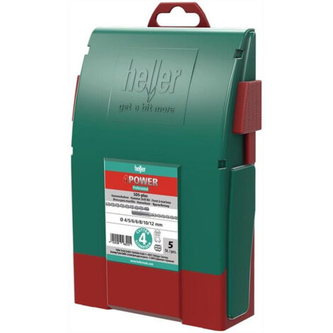 Hammerbohrersatz 4Power 7-tlg.SDS-plus Ku.-Box