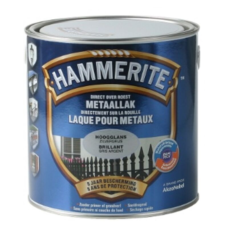 

hammerit brillante plateado 2,5 l - Gris argenté