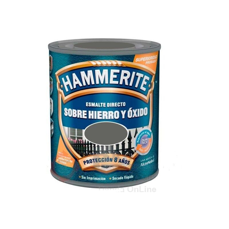 Hammerite 5 lts gris forge 5093225 bruguer