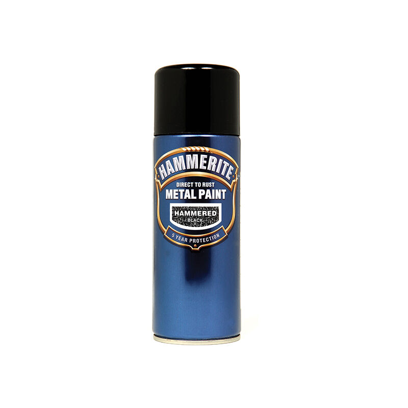 Hammerite - 5084781 Direct to Rust Hammered Finish Aerosol Black 400ml hmmhfblaero