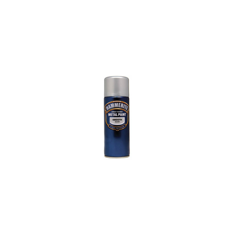 Hammerite - 5084785 Direct to Rust Smooth Finish Aerosol Silver 400ml hmmsfsiaero