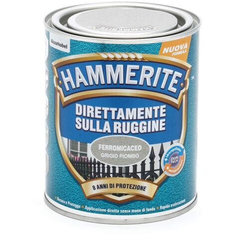 Hammerite Direttamente Sulla Ruggine Ferromicaceo Grigio Piombo 0.75 l