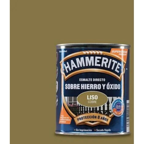Hammerite Esmalte directo sobre hierro y óxido Liso Brillante Cobre 750 ml