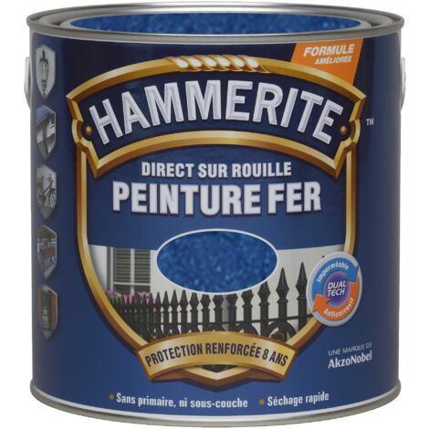 HAMMERITE FER MARTELE 0.25L GRIS ARGEN (Vendu par 1)