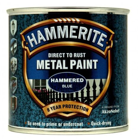 Hammerite - Hammered Direct To Rust Metal Paint- 250ML - Blue