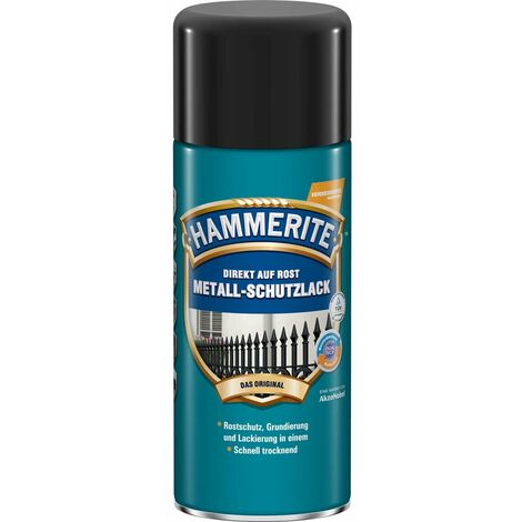 Hammerite Metall Schutzlack schwarz matt 400ml