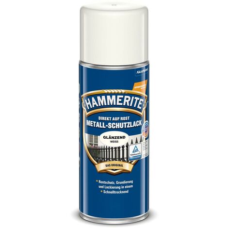 Hammerite Metall Schutzlack weiß glänzend 400ml