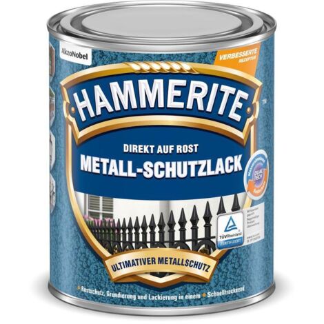 HAMMERITE Metallschutz-Lack Hammerschlag Silbergrau 2,5l - 5087619