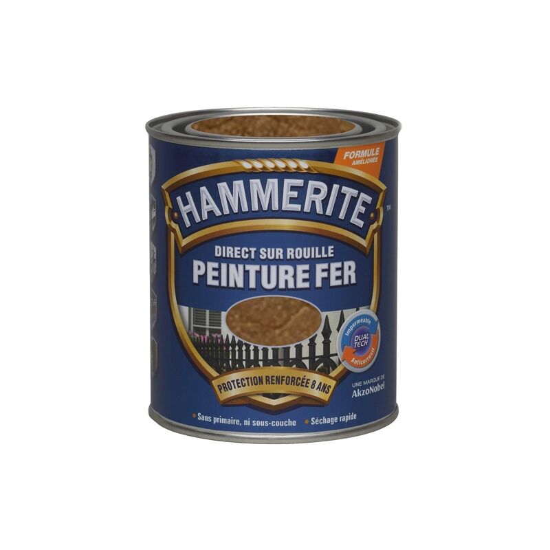 Hammerite - fer martelé 0.25l cuivre 070707