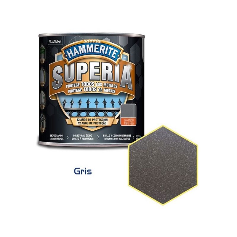 

Superia liso gris 750 ml - Hammerite