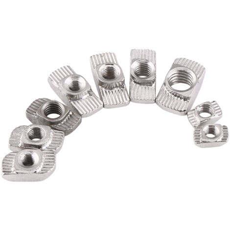 Hammerkopfmutter aus vernickeltem Kohlenstoffstahl für Aluminiumprofile, T-Nut (EU30 M515,58)