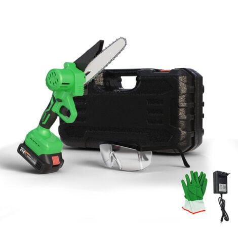 Hammersmith PocketSaw mit LED-Licht - VORGÄNGERVERSION - Akku-Mini-Kettensäge - Handkettensäge inkl. umfangreichem Zubehör - Kettensäge - kabellos & wiederaufladbar - 21V Lithium-Ionen-Akku