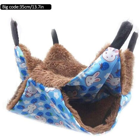 main image of "Hammock for Rat, Hamsters, Chinchillas and Squirrels, Hanging Cage for Bed or Baby Nest Plush Warm"