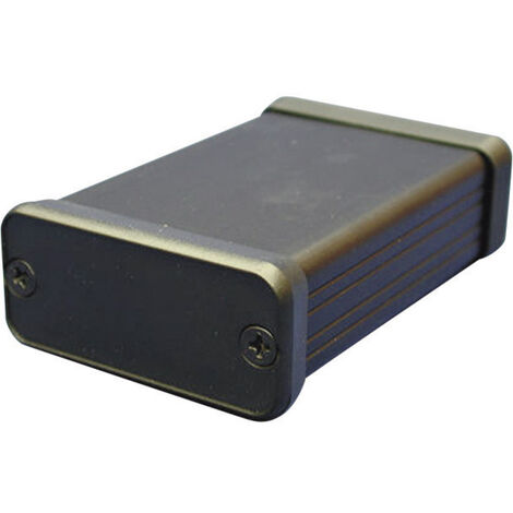 Hammond Electronics  1455N1601BK Profil-Gehäuse 160 x 103 x 53  Aluminium  Schwarz 1 St.