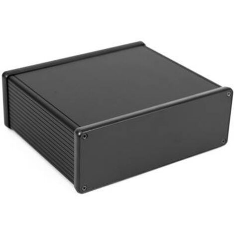 Hammond Electronics 1455U1601BK Boîtier universel 160 x 191 x 66 aluminium extrudé noir (anodisé) 1 pc(s) Y314812