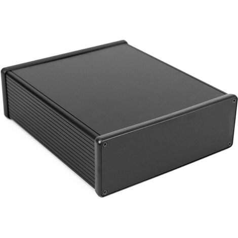 Hammond Electronics 1455U2201BK Contenitore universale 220 x 191 x 66 Alluminio estruso Nero (anodizzato) 1 pz.