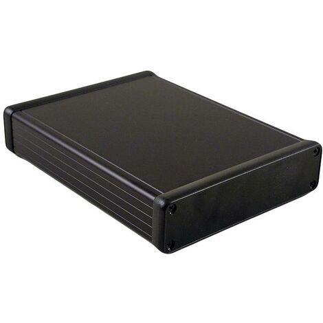 Hammond Electronics 1455U2202BK Boîtier universel 220 x 191 x 66 aluminium extrudé noir (anodisé) 1 pc(s) Y314832